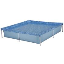 Piscina Infantil Mor Retangular 1500L em PVC e Aço