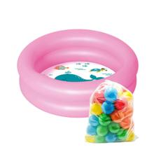 Piscina Infantil Para Criança Bebe 28 litros + 50 Bolinhas coloridas