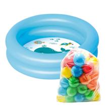 Piscina Infantil Para Criança Bebe 28 litros + 50 Bolinhas coloridas - Mor