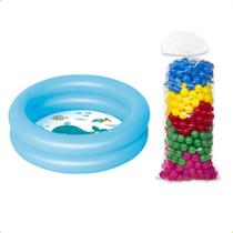 Piscina Infantil Para Criança Bebês 28 litros + 25 Bolinhas coloridas