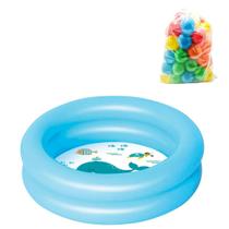 Piscina Infantil Para Criança Bebês 28 litros + 50 Bolinhas coloridas