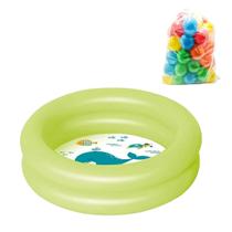 Piscina Infantil Para Criança Bebês 28 litros + 50 Bolinhas coloridas