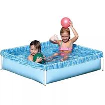 Piscina Infantil Para Criança Brincar 400 L Azul Verão Mor