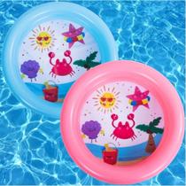Piscina Infantil para Praia Piscina de Bebê Vinil Resistente 21 Litros - ROSA