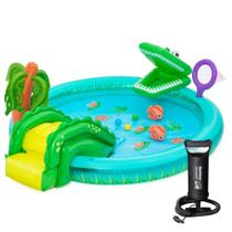 Piscina Infantil Playground Crocodilo 210L Bestway com Bomba Manual Piscina Infantil Playground Crocodilo 210L Bestway com Bomba Manual