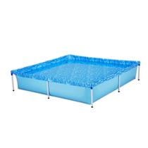 Piscina Infantil Quadrada Estrutural PVC 1500 litros - Mor