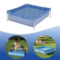 Piscina Infantil Quadrada Estrutural Pvc 400 Litros - Mor Piscina Infantil Quadrada Estrutural Pvc 400 Litros - Mor