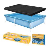 Piscina Infantil Retangular 1000 Litros Com Capa Mor Piscina Infantil Retangular 1000 Litros Com Capa Mor