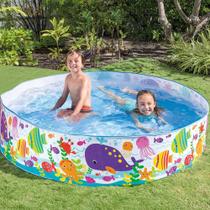 Piscina Infantil Snapset Redonda - Oceano - 1000 Litros - INTEX