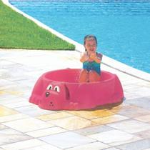 Piscina Infantil Tramontina Aquadog com Assento Rosa