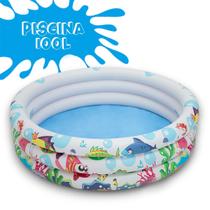 Piscina Inflável 100 Litros Fundo Do Mar Criança Infantil