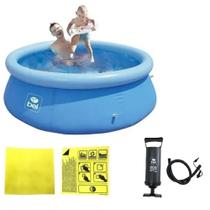 Piscina Inflável 1000 Litros Com Kit Reparo + bomba Belfix