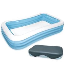Piscina Inflável 1000 Litros Retangular com Capa - Intex