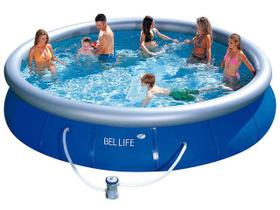 Piscina Inflável 11000 Litros com Kit Completo Grande para Quintal e Lazer Piscina Inflável 11000 Litros com Kit Completo Grande para Quintal e Lazer