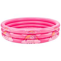 Piscina Inflavel 190L 121cm 3 Aneis Unicornio Rosa