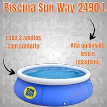 Piscina Inflável 2490 Litros Sun Way Rocie PVC