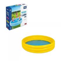 Piscina Inflável 3 Anéis 400 Litros 157x25cm Amarela- Wellmix