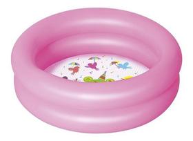 Piscina Inflável Aquática Redonda Rosa - Importada - 61x15cm