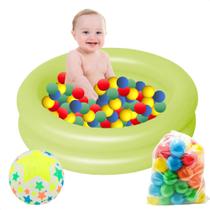 Piscina Inflável Bebe 28L Bolinhas Bola Praia Infantil - KIDSBEHAPPY