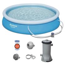 Piscina Inflável Bestway Fast Set 5.377 Litros 3,66m com Bomba Filtrante 127V