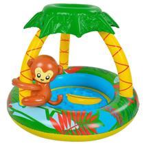 Piscina Inflável Bóia Infantil Macaquinho UV Cobertura 53L
