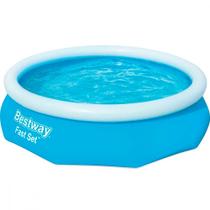 Piscina Inflável Circular Bestway Fast Set Azul 1.880L