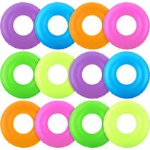 Piscina inflável Civaner, 12 peças, flutua, anéis de natação de néon de 90 cm