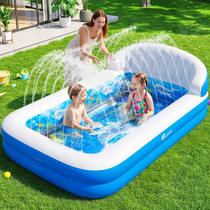Piscina Inflável FizZeal 178x102x28 cm com Chuveirinho