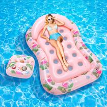 Piscina inflável Float MoKo Adult Water Lounge Pink Flamingo