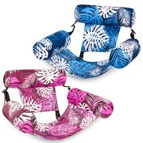 Piscina inflável Floats Sloosh Tropical Leaves para adultos, pacote com 2 Piscina inflável Floats Sloosh Tropical Leaves para adultos, pacote com 2