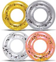 Piscina inflável Flutua POZA Kids Sparkly Confetti x4