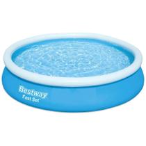Piscina Inflável Grande Circular Fast Set 5.377L 3,66m x 76cm Bestway