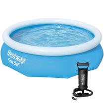 Piscina Inflável Grande Fast Set 3800 Litros Bestway com Bomba Manual Piscina Inflável Grande Fast Set 3800 Litros Bestway com Bomba Manual