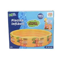 Piscina Inflável Infantil 190 Litros Redonda Floresta Divertida Original Dm Splash - Dm toys