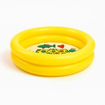 Piscina Inflável Infantil 2 Anéis Capacidade 46L Para Água ou Bolinhas, Ideal Para Bebês a Partir de 1 Ano