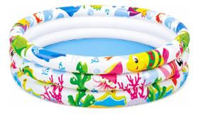 Piscina Inflável Infantil 3 Anéis 100l Diversão Verão Piscina Inflável Infantil 3 Anéis 100l Diversão Verão