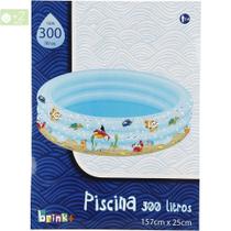 Piscina Inflável Infantil 300 Litros 157x25cm Reforçada Verão Brink+ Piscina Inflável Infantil 300 Litros 157x25cm Reforçada Verão Brink+