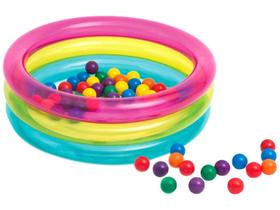 Piscina Inflável Infantil 50 Bolinhas Intex - Multi Colorido Piscina Inflável Infantil 50 Bolinhas Intex - Multi Colorido