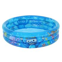 Piscina Inflável Infantil Azul 88L Meu Oceano 109500 BelFix