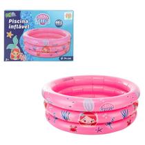 Piscina Inflável Infantil Bebê Redonda 3 Arcos 66L DM Splash Piscina Inflável Infantil Bebê Redonda 3 Arcos 66L DM Splash