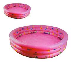 Piscina Inflável Infantil Criança 110Cm Rosa Peixinhos