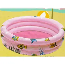 Piscina Inflável Infantil Criança 110Cm Rosa Peixinhos