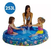 Piscina Inflável Infantil Estampa Fundo do Mar 253 Litros