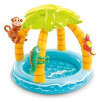 Piscina Inflável Infantil Intex ILHA TROPICAL 45 Litros com Cobertura 58417 Piscina Inflável Infantil Intex ILHA TROPICAL 45 Litros com Cobertura 58417