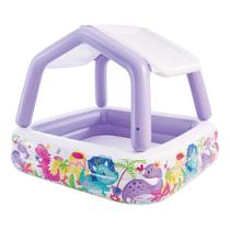 Piscina Inflável Infantil Lazer Cobertura Removível 295L Intex