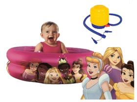Piscina inflável infantil princesas da Disney 37 Litros Com Inflador