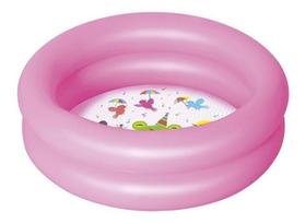 Piscina Inflável Infantil Redonda Rosa - Importada - 61X15Cm - Bestway