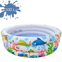Piscina Inflável Infantil Wellmix 100L Fundo do Mar