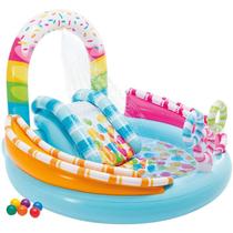 Piscina Inflável Intex Centro De Jogos Wet Conjunto Collection 57144