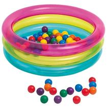 Piscina Inflável Intex com Brinquedo de Bolinhas Coloridas - Capacidade de 68 Litros